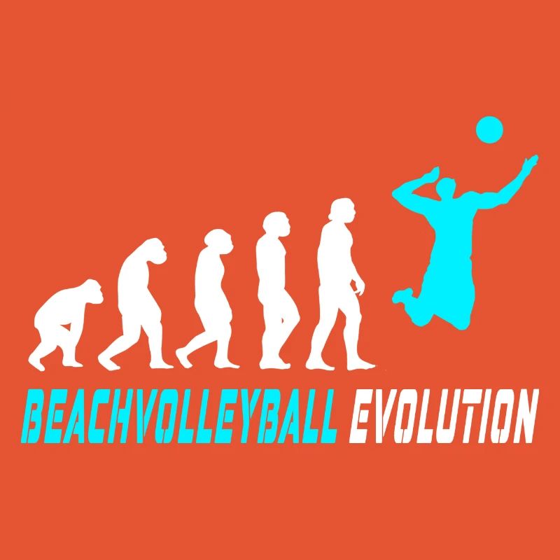 Beachvolleyball Evolution Design / Geschenkidee