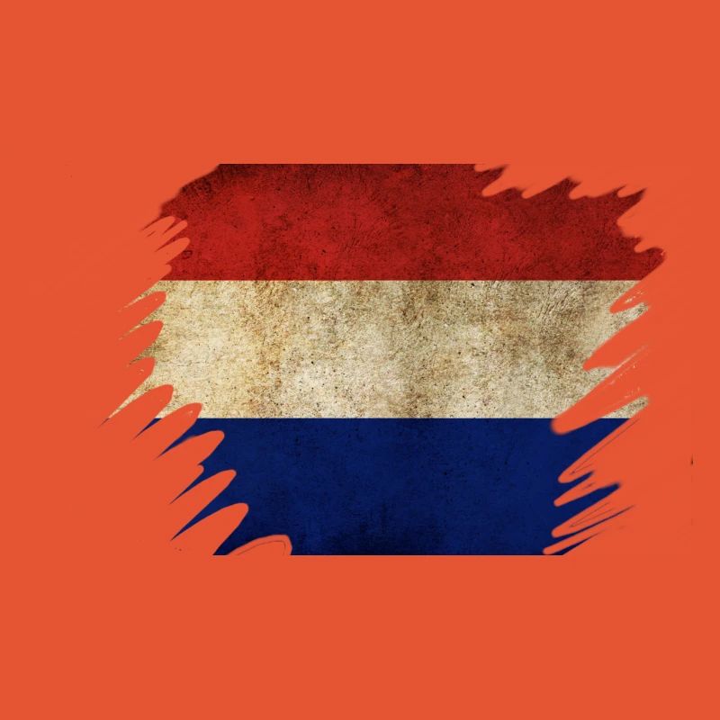 Grunge Holländisches Flaggendesign