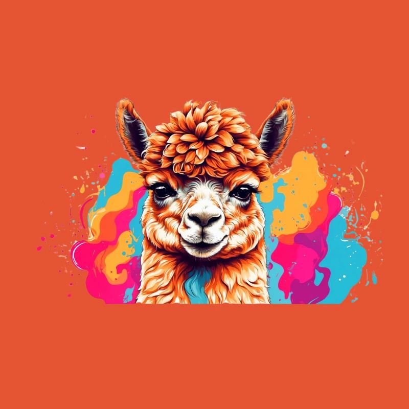 Llama Color Explosion