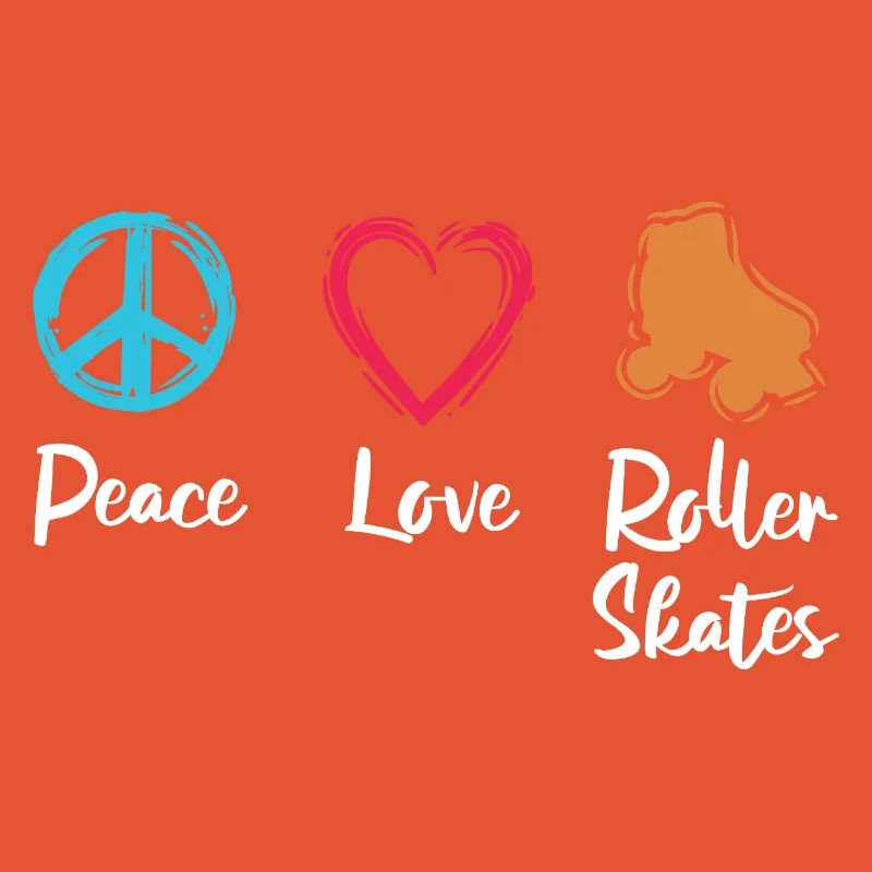Frieden Liebe Rollerskates