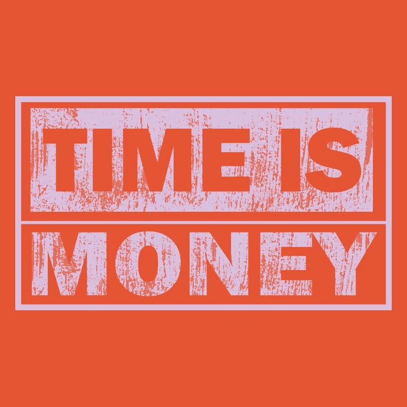 Zeit ist Geld Neon-Panel