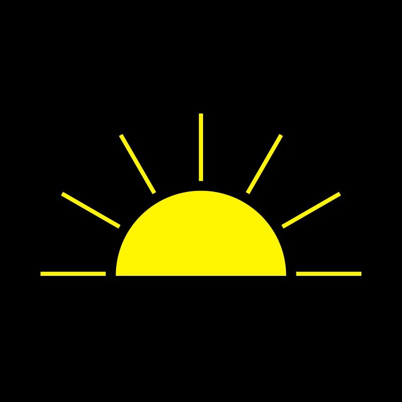 Rising or setting sun