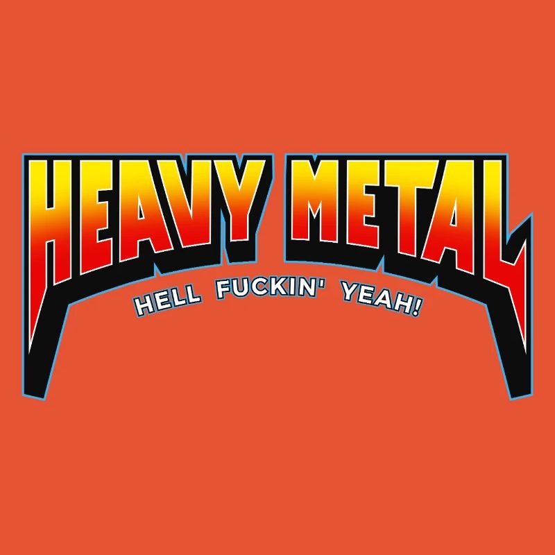 Heavy Metal Hell Yeah Text Logo