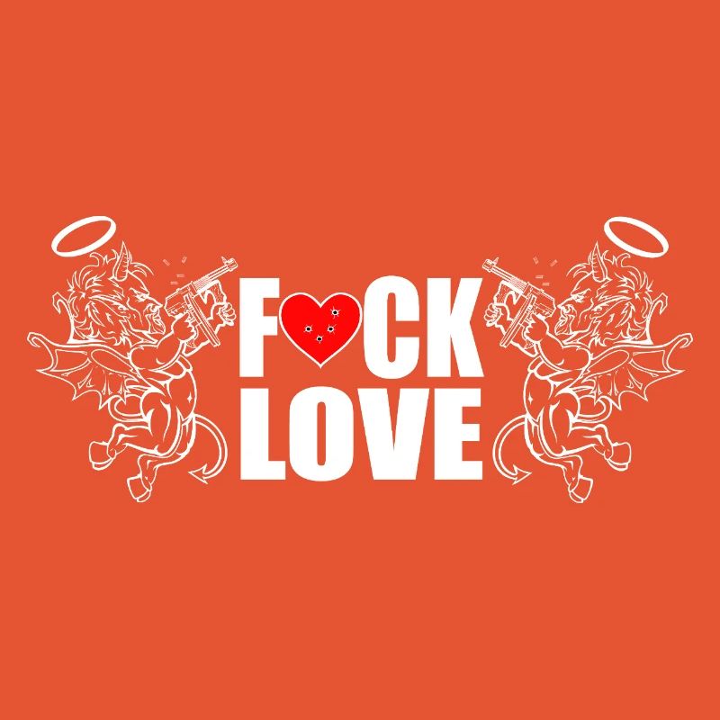 Heart Over Hate Bold Typography