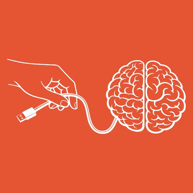 Connecteur de câble Brain Head Intelligence Intelligence artificielle