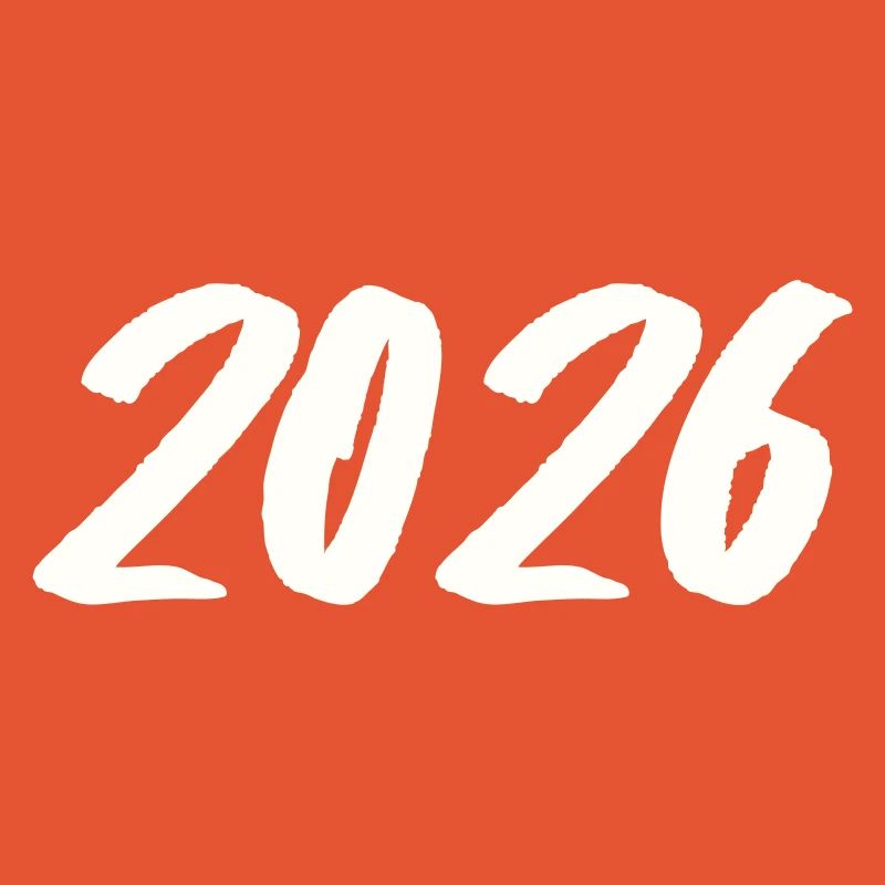 Year 2026 Brushstroke