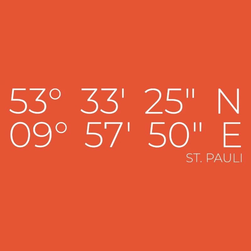 Coordinates St. Pauli Hamburg