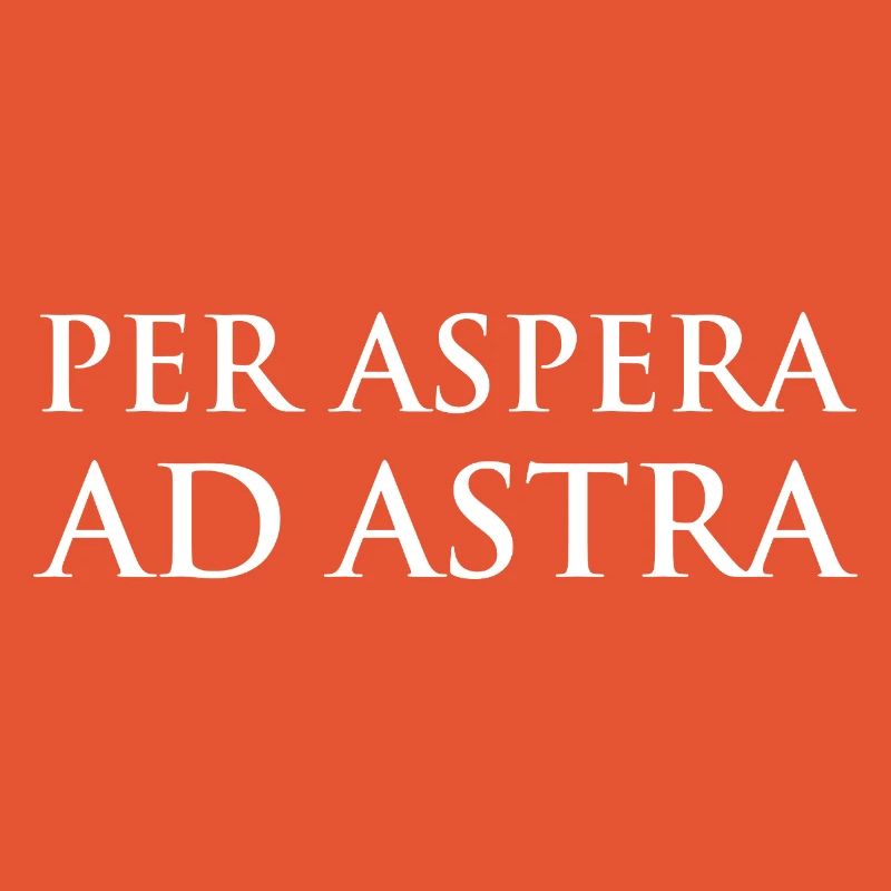 Per Aspera ad Astra Typografiedesign