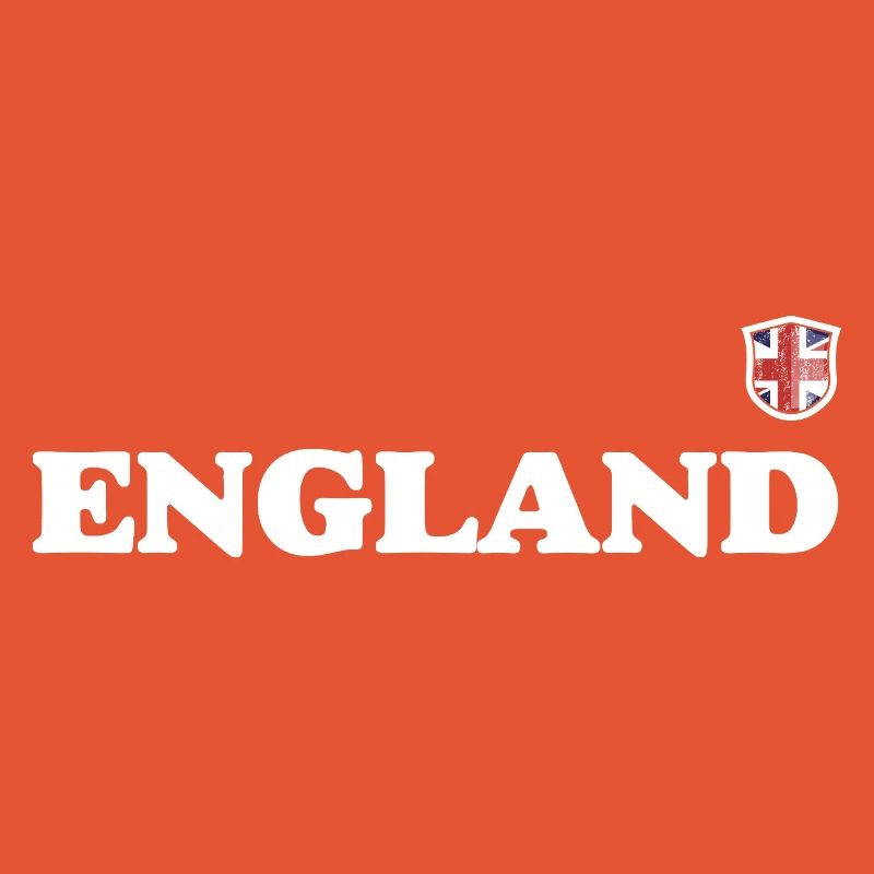 England Crest Typography