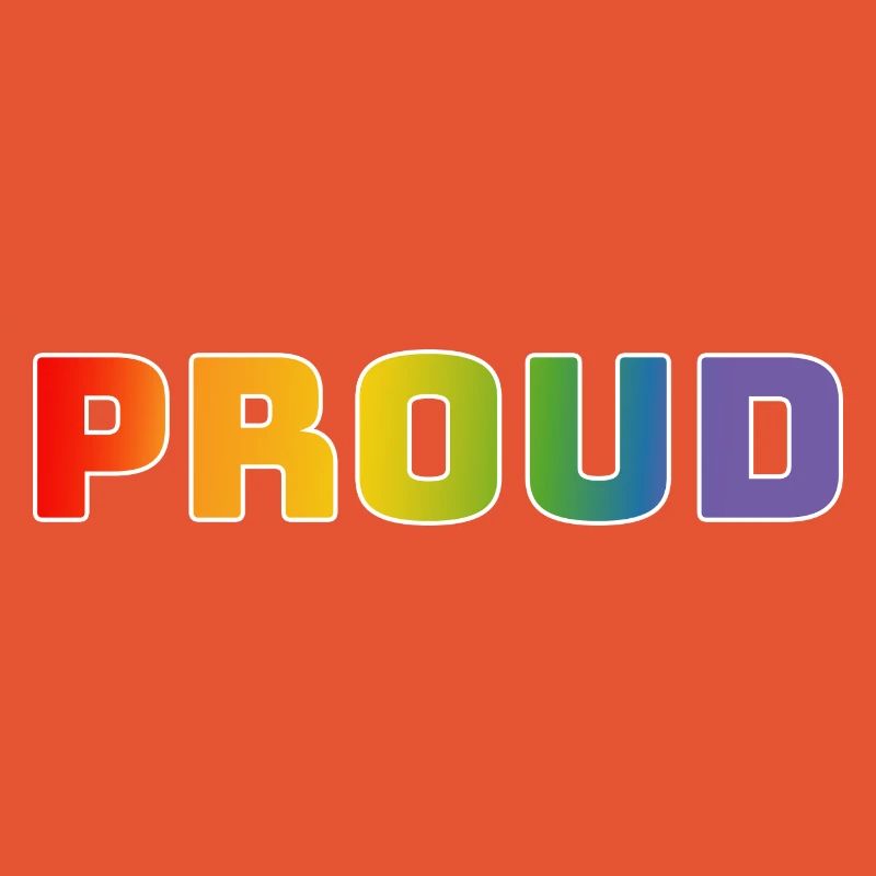 Rainbow proud white