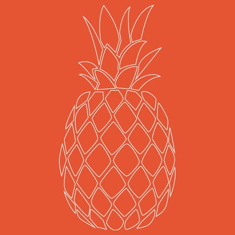 Pineapple white - Minimal Design