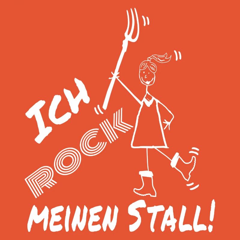 Frau Mistgabel Stall witzig
