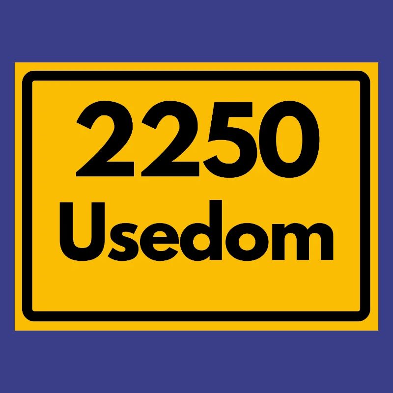 OLD POSTCODE POSTCODE RETRO 2250 USEDOM HEIMAT
