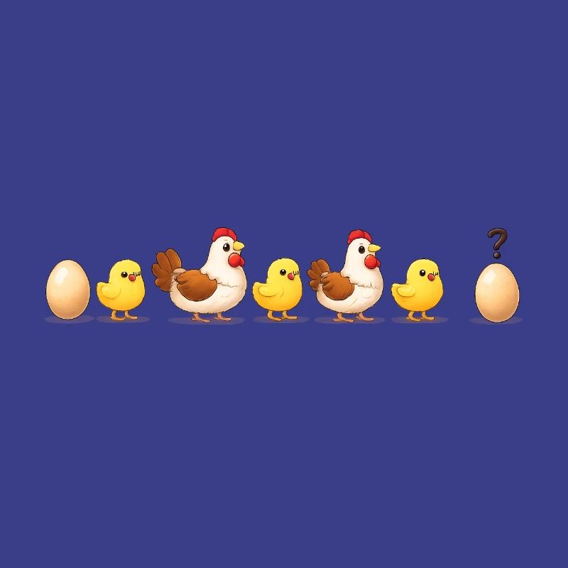 Evolution egg chick hen darwin