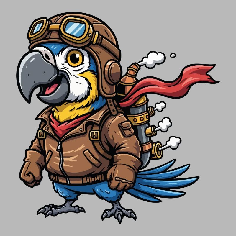 Parrot Aviator Steampunk Flugabenteuer