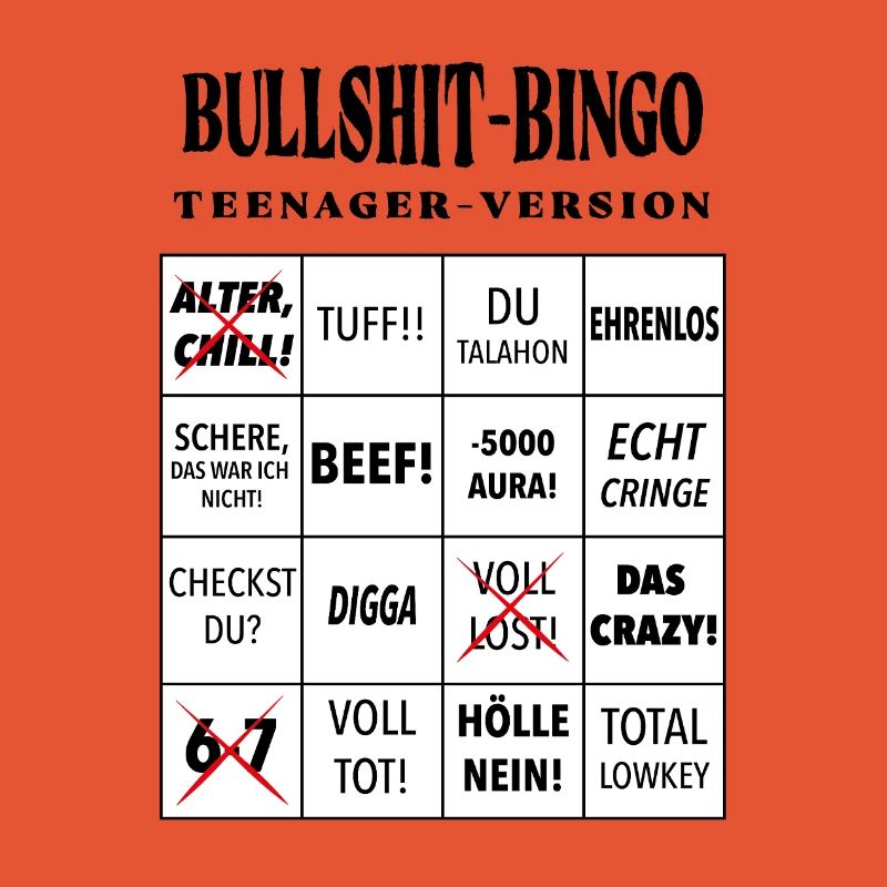 Bingo à la connerie – Version ado
