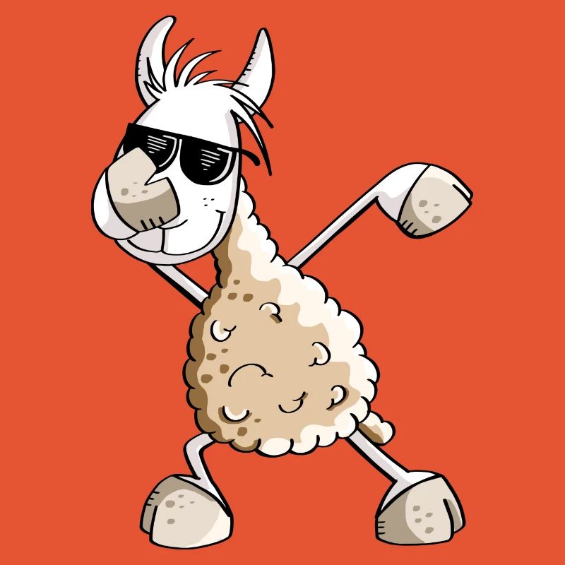 Cool Dab Dance Lama - Dabbing Alpaca - Comic Fun