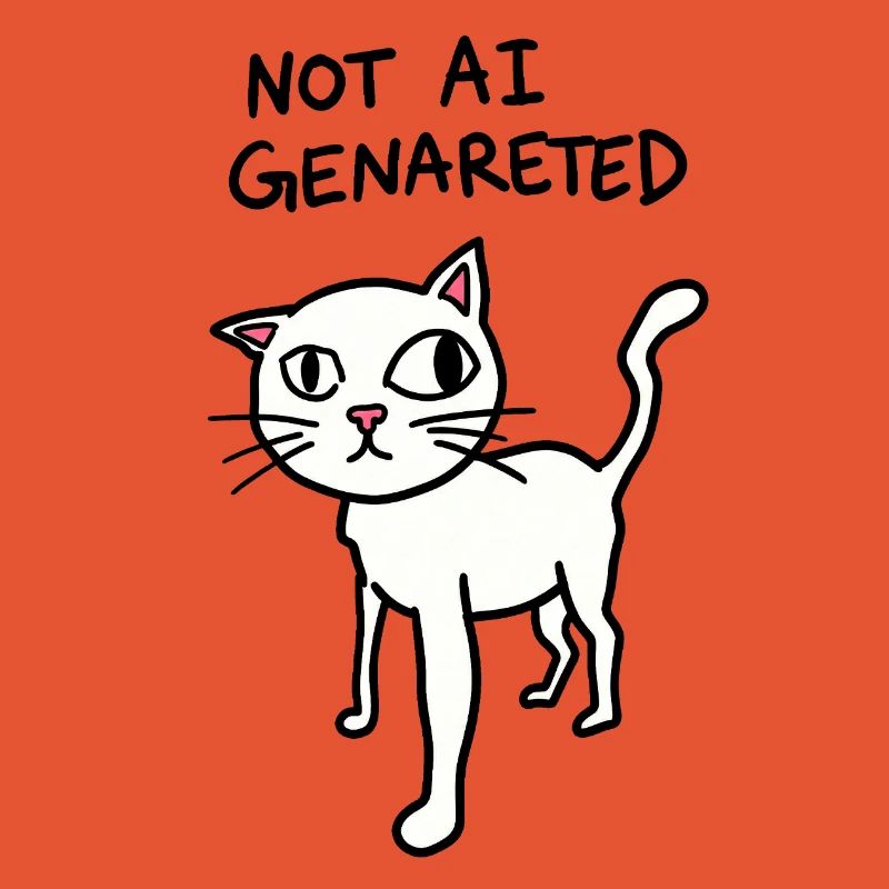Pas généré par IA - Meme de chat bizarre - Satire IA