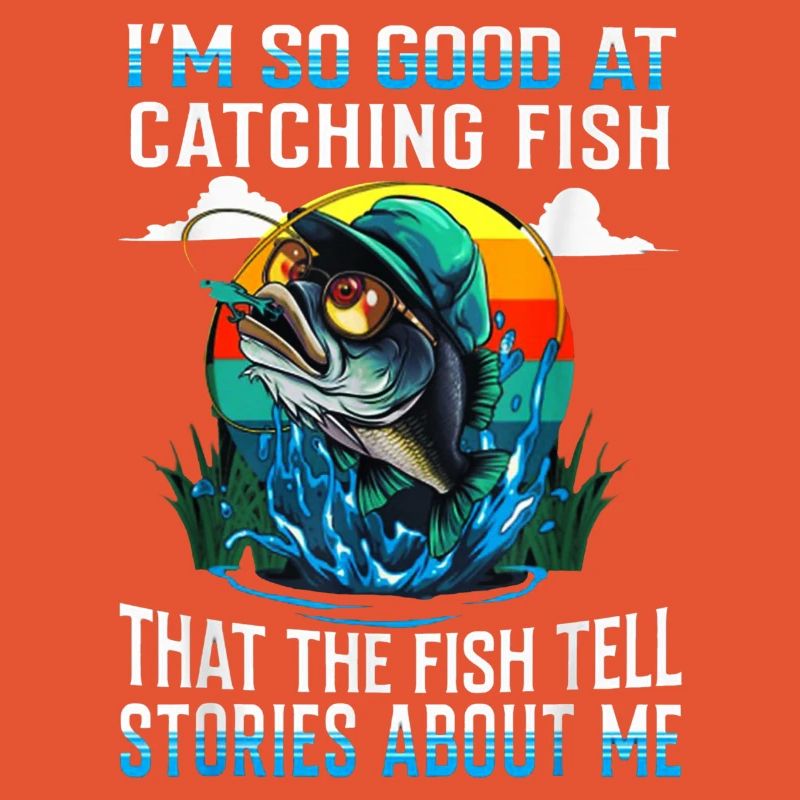 Attraper des histoires de poisson Tee