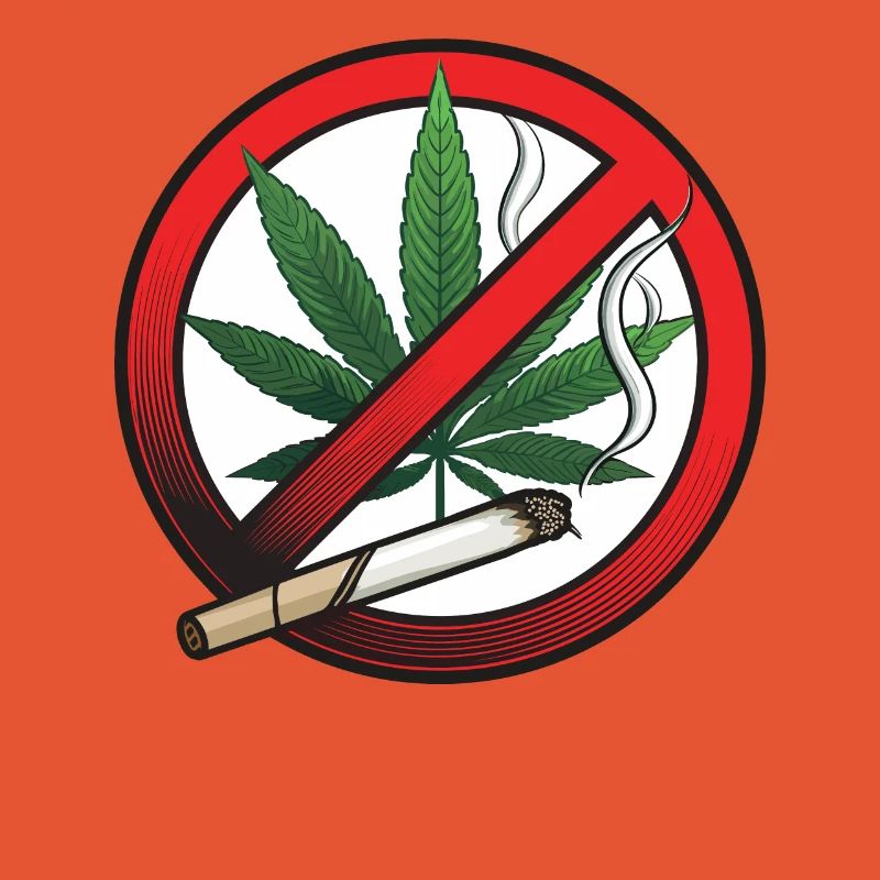 Panneau d’interdiction de la marijuana au cannabis