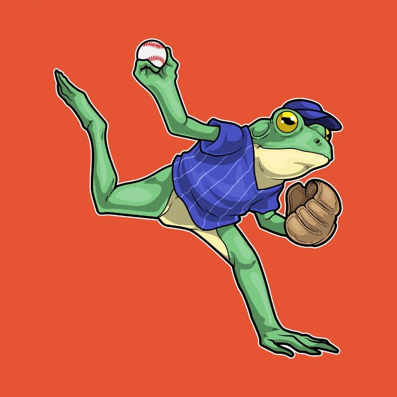 Frosch Baseball Baseballhandschuh