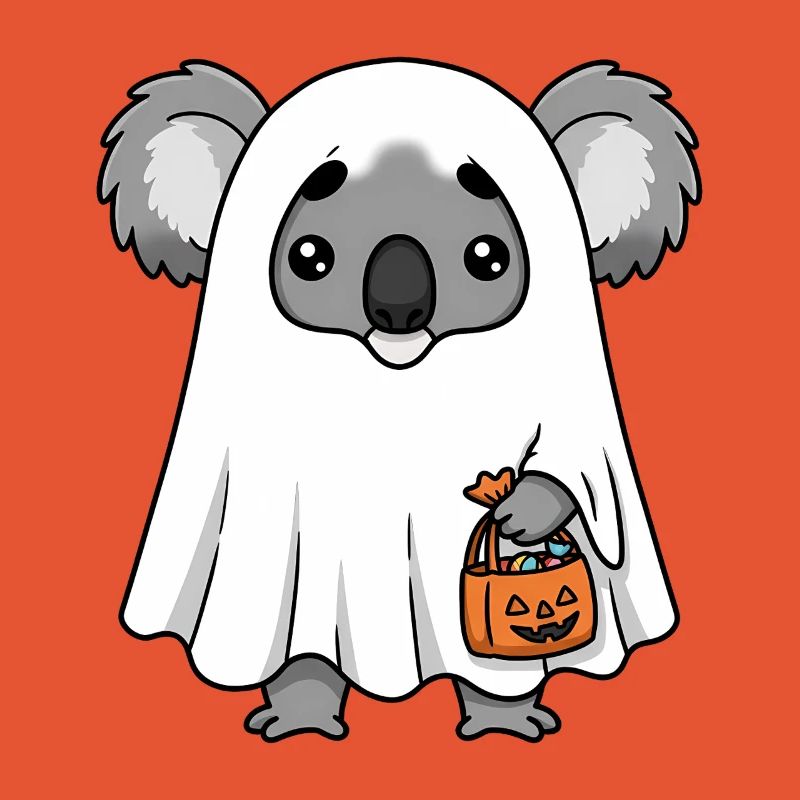 Koala Ghost Halloween Tee