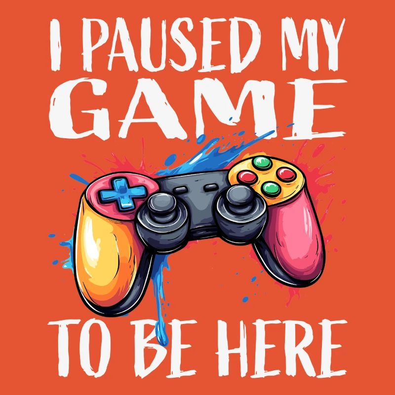 Gamer Pause Controller Color Explosion