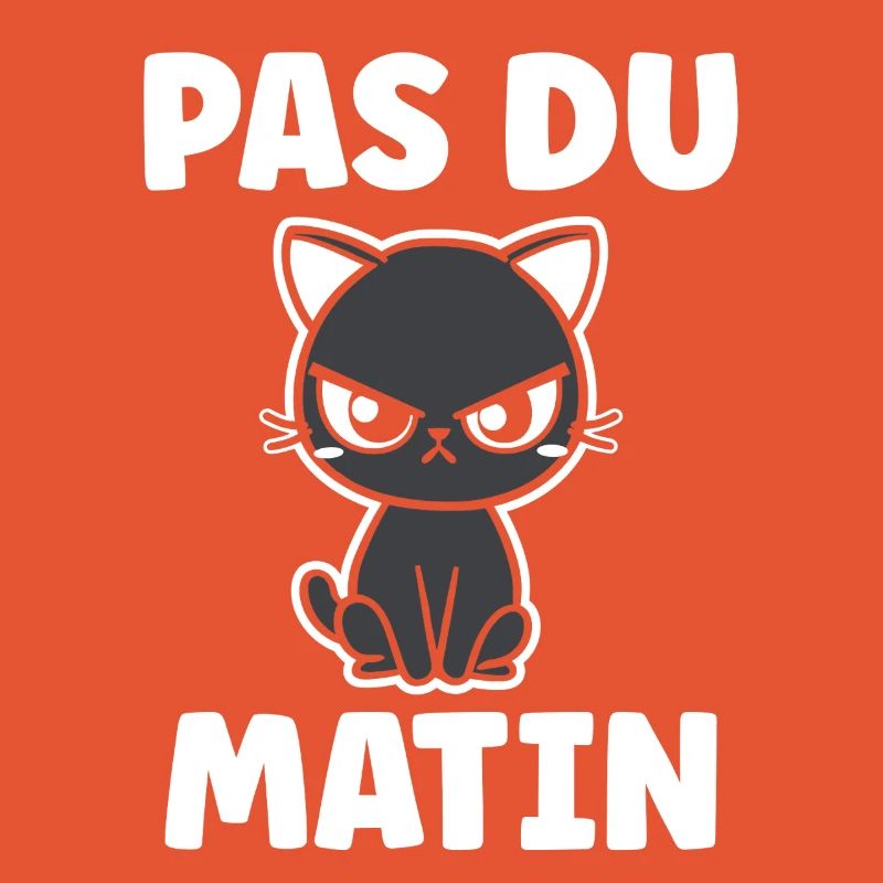 Chat grognon Pas du matin