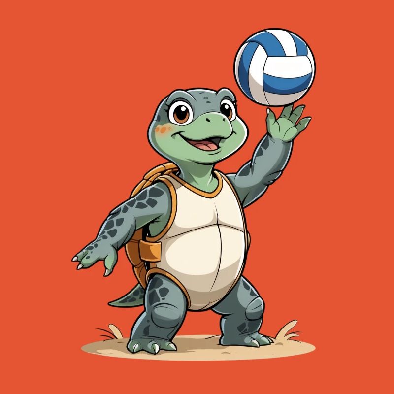 Volley-Turtle with backpack