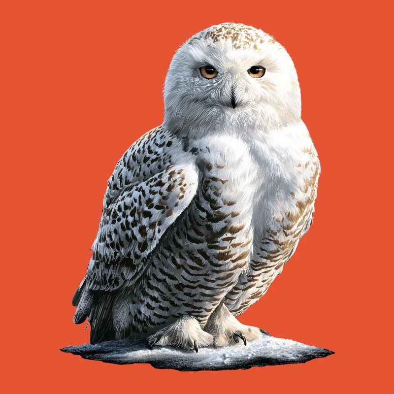 Schneeeule Weiße Eule Kauz Uhu Owl Schnee Eulen