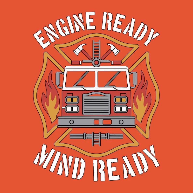 Fire Engineer Engine Ready Mind Ready Firefighting