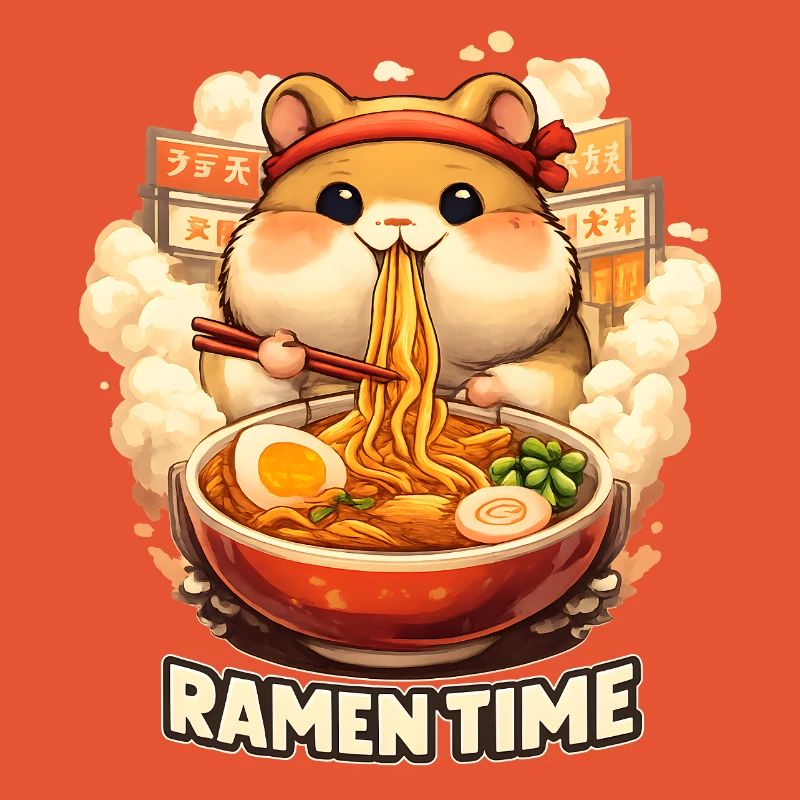 Hamster Ramen Time Kawaii Nudeln
