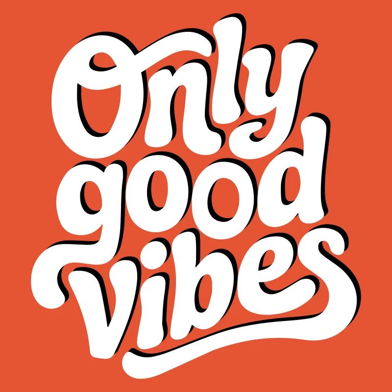 Conception de lettrage à la main Positive Vibes