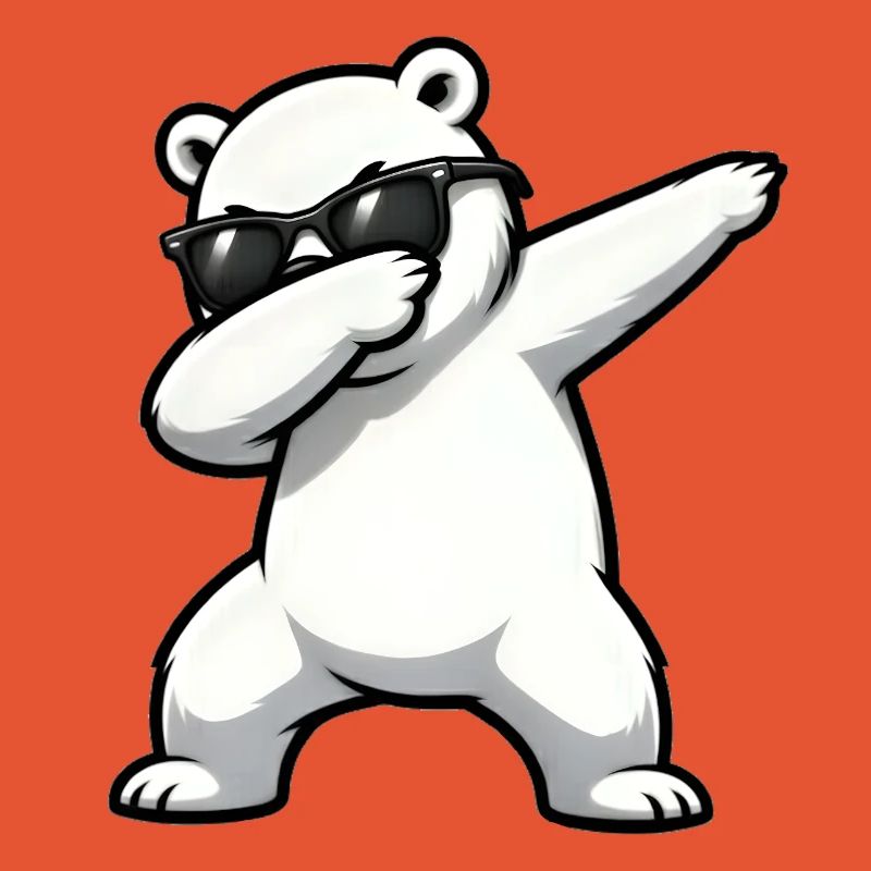 Dabbing Eisbär