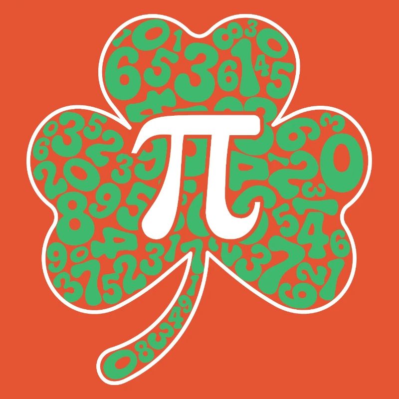 Symbole du trèfle Pi, jour de la Saint-Patrick