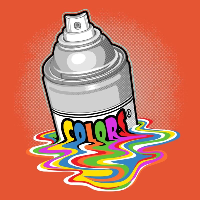 Spray paint melting