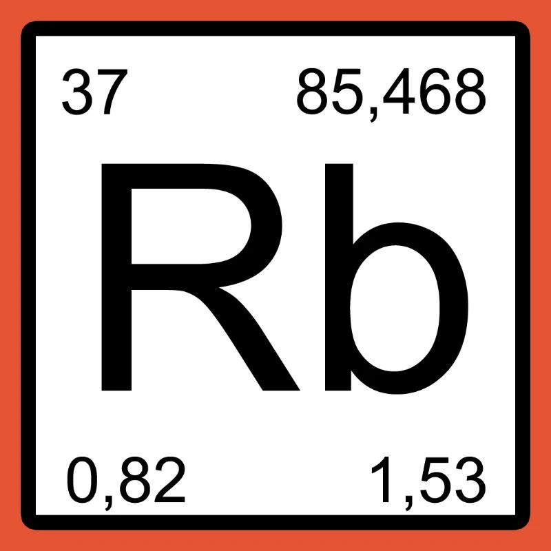 Conception typographique du symbole de rubidium