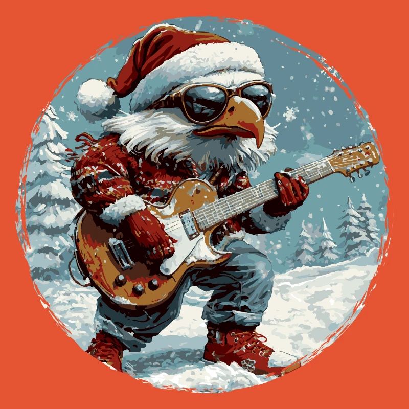 Eagle Christmas Guitar