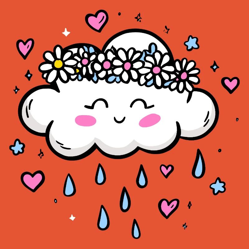Cloud Wreath Rain Love