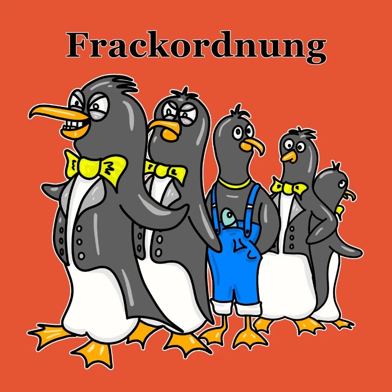 Tailcoat Order - Funny Penguin Cartoon