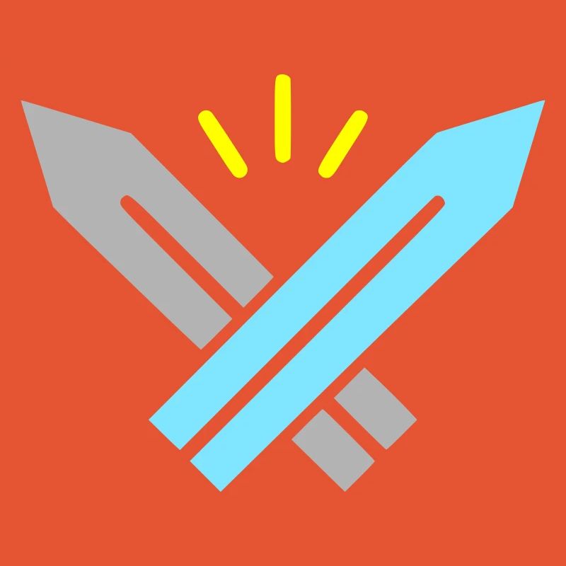 Pixel Swords RPG Gaming Rétro Vector