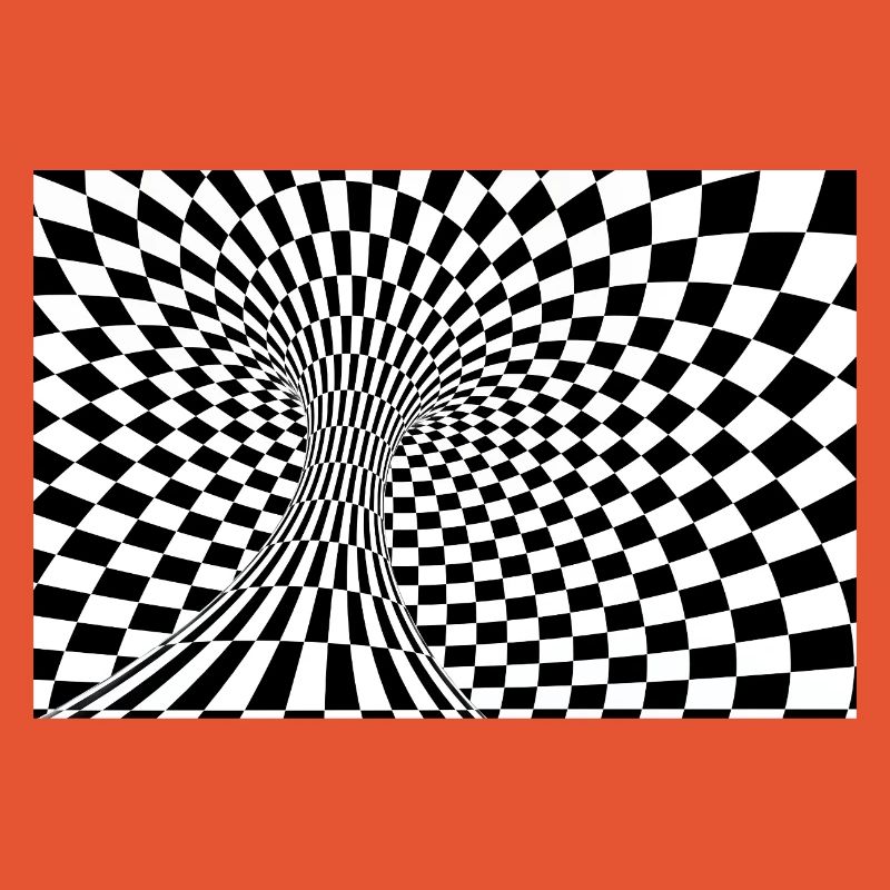 Checkerboard-Optiktunnel
