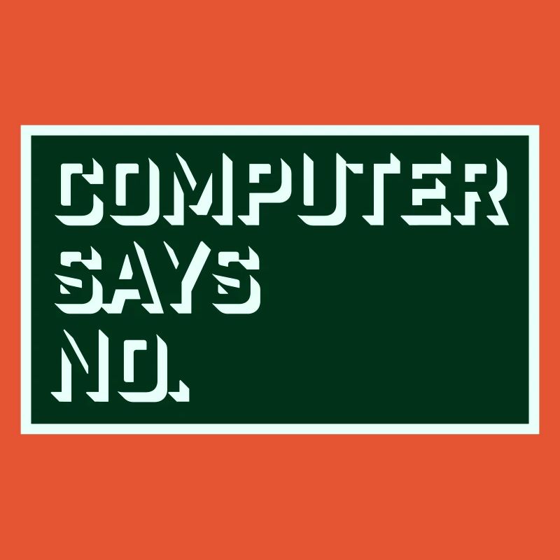 L’ordinateur dit pas de technique drôle de nerd programmeur