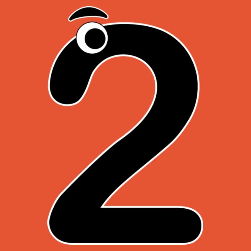 Number Two 2 Kids Birthday Learn Math