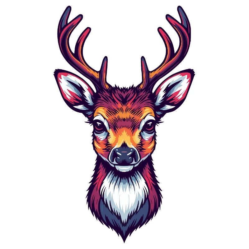 Deer Head Cool Cute
