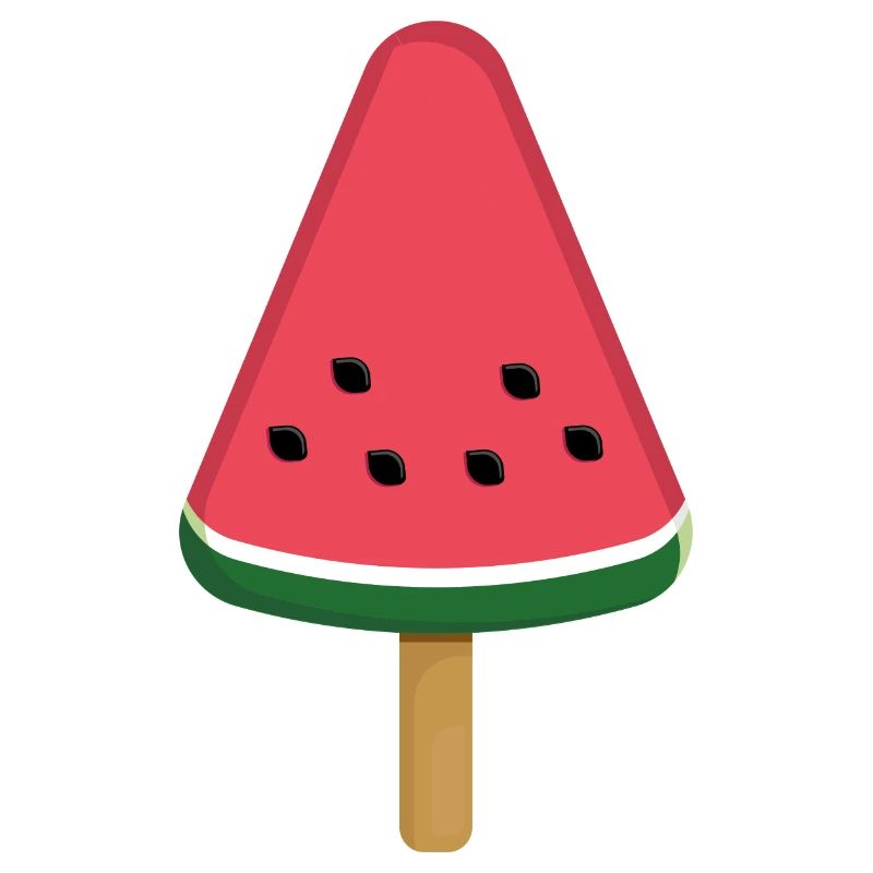 Tranche de popsicle à la pastèque