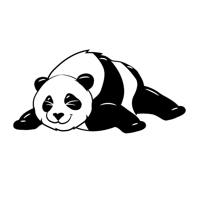 Drôle noir et blanc mignon Panda Bear Dance Dab