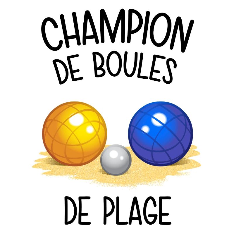 Champion de boules de plage