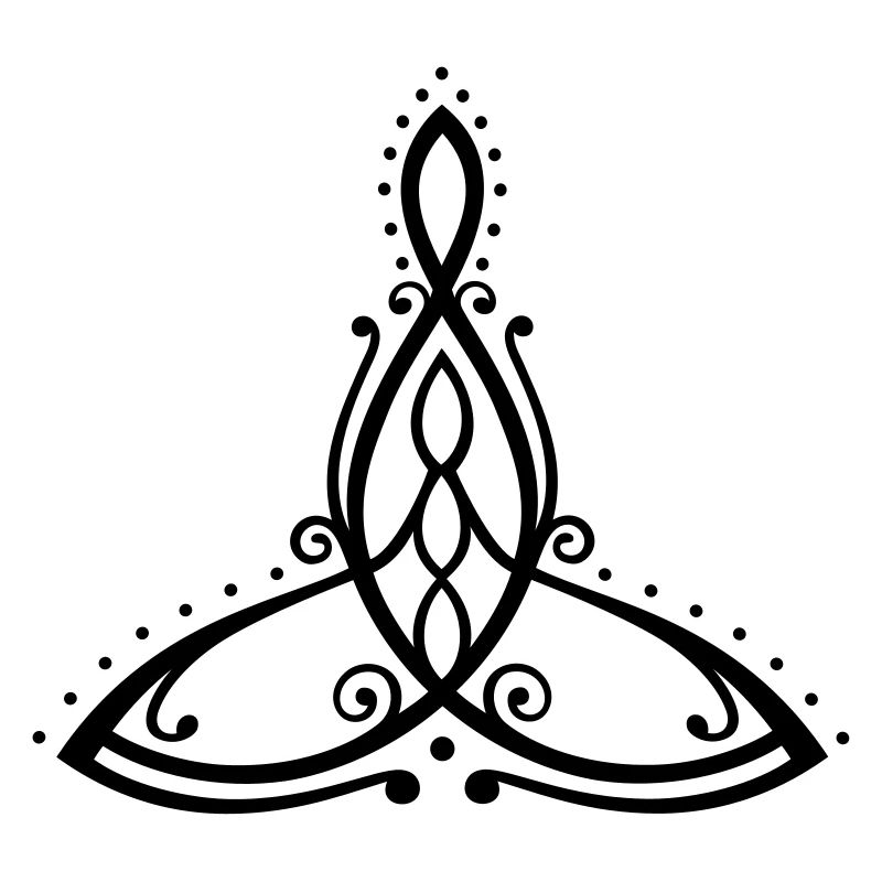 Symbole de la maternité celtique Mère avec trois enfants