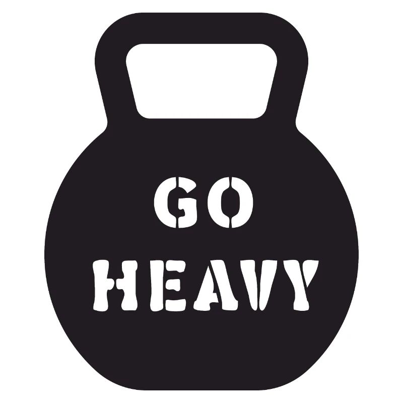Go Heavy Kettlebell Krafttrainings-Tee